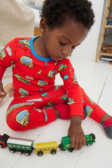 Red/ Blue Emergency transport 3 Pack Snuggle Pyjamas