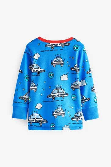 Red/ Blue Emergency transport 3 Pack Snuggle Pyjamas